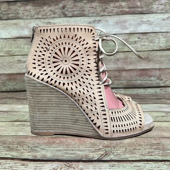 Jeffrey Campbell Rodillo Wedge Open Toe Sandals - Picture 3 of 9